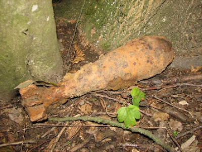 A szeméttelep őre bombát talált