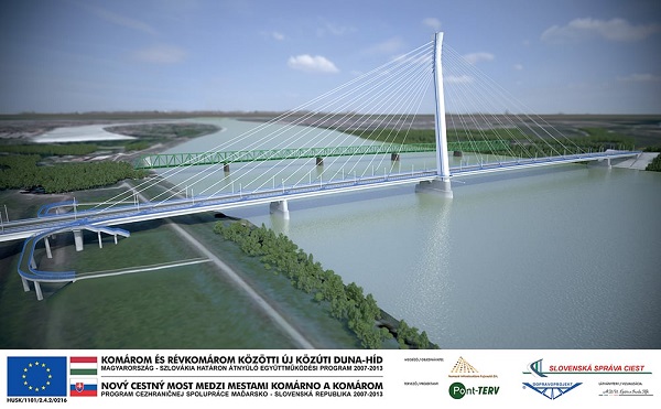 Nyáron megkezdődhet az új Duna-híd építése Komárom és Révkomárom között